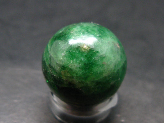 Gem Tsavorite Garnet Sphere Ball From Tanzania - 13.29 Grams - 0.8"
