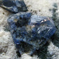 Benitoite and Neptunite on Natrolite Cluster From California - 1.5" - 10.35 Grams