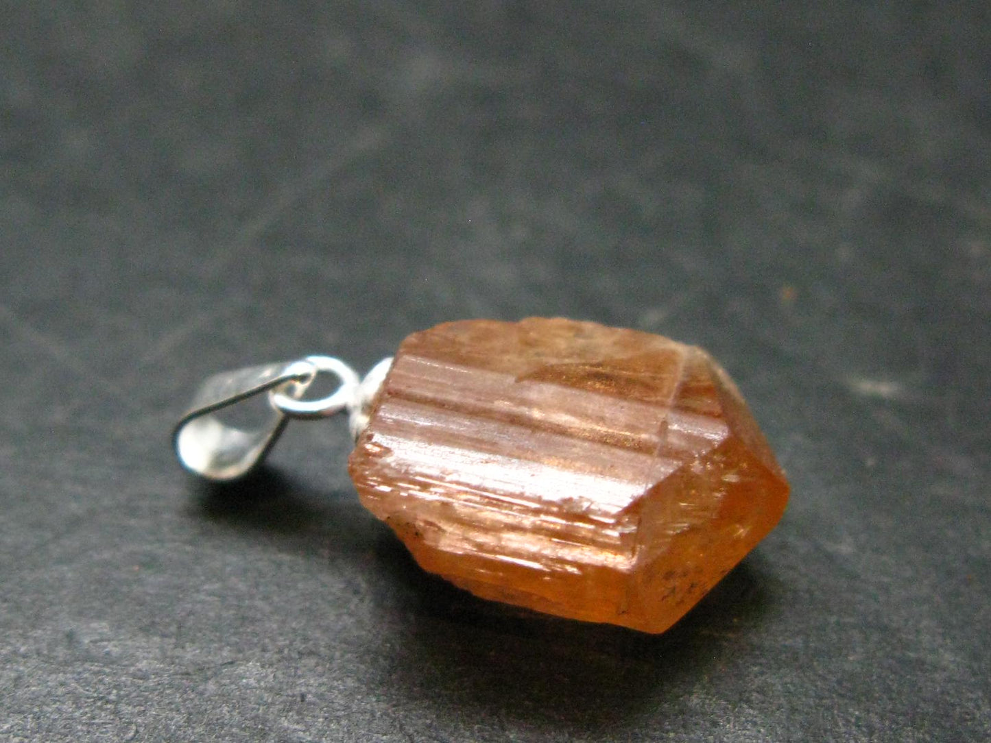 Imperial Topaz Crystal Pendant From Brazil - 0.8" - 2.09 Grams