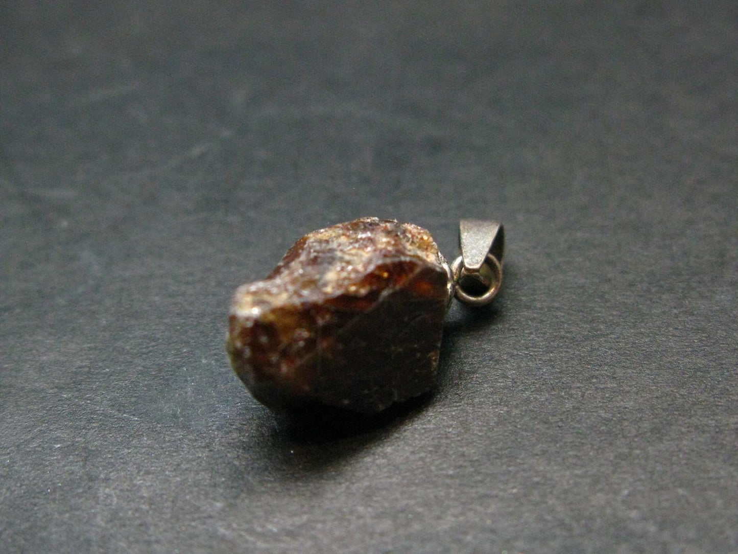 Rare Zircon Crystal Silver Pendant From Tanzania - 0.7" - 1.99 Grams