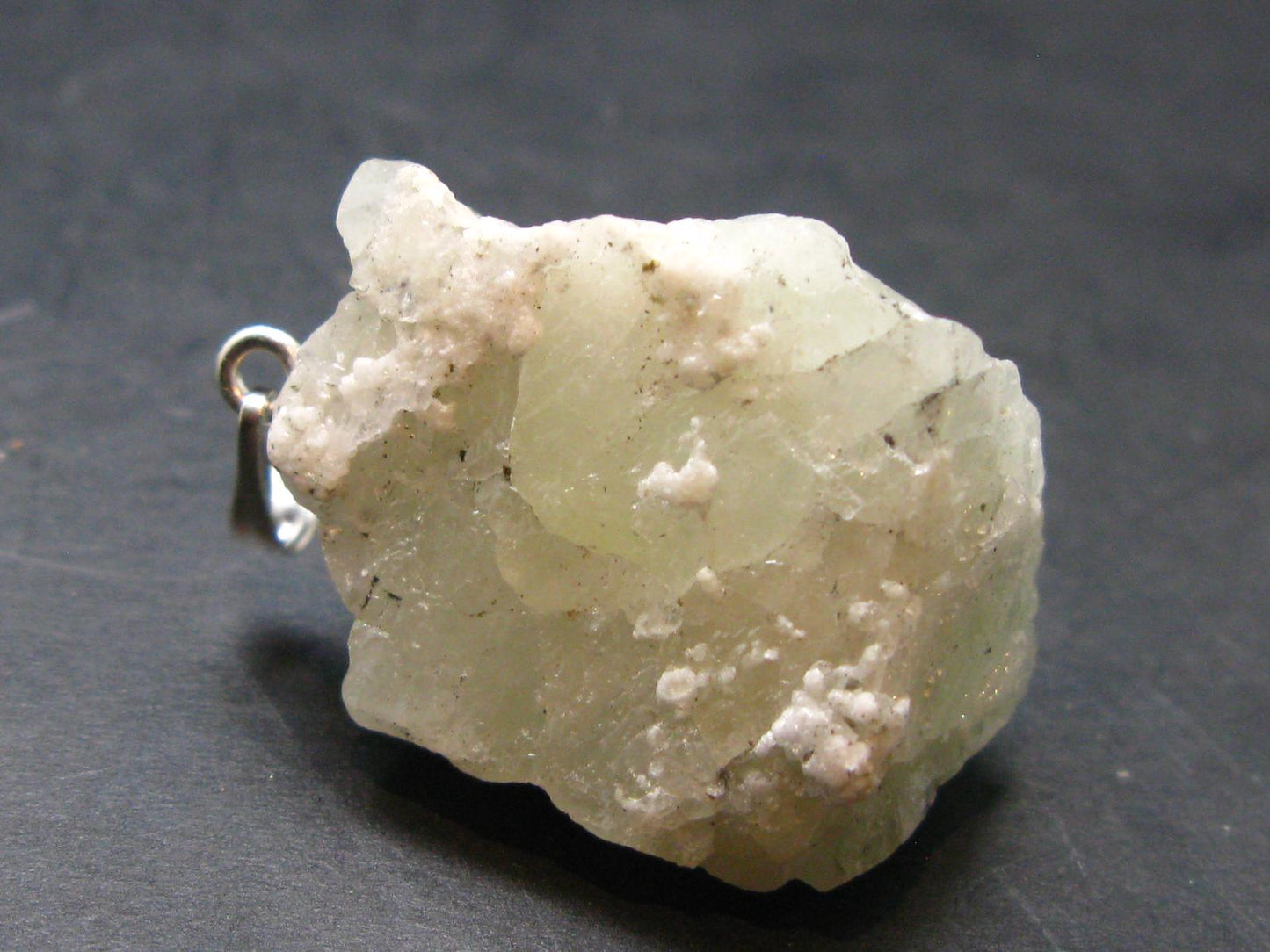 Datolite Crystal Silver Pendant From Russia - 1.4" - 16.41 Grams