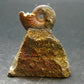 Pyritized Ammonite Fossil On Pyrite Matrix From Russia 150 MYO - 1.7" - 35.80 Grams