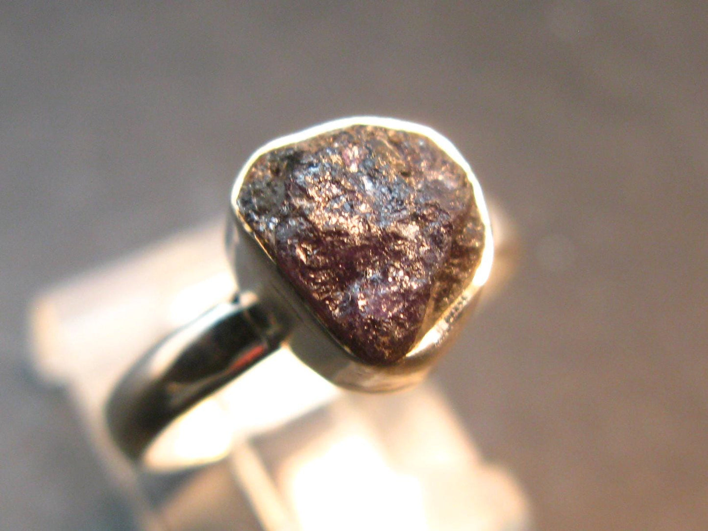 Alexandrite Crystal Silver Ring From Zimbabwe - Size 7 - 2.51 Grams