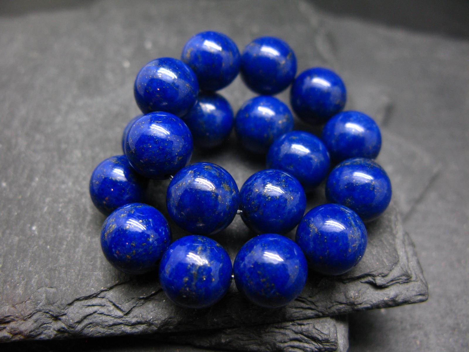 AAA Grade Lapis Lazuli Lazurite Genuine Bracelet ~ 7 Inches ~ 10mm