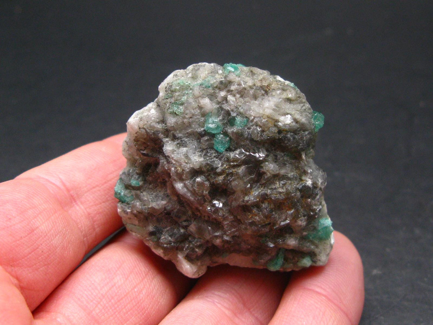 Emerald Beryl Crystals On Matrix From Colombia - 1.8"- 63.97 Grams