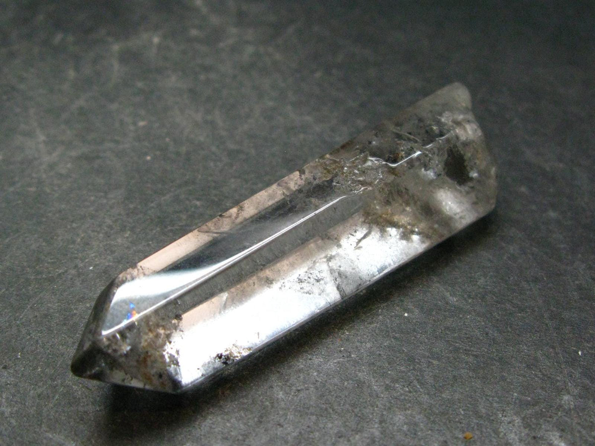 Nice Tibetan Black Quartz Tumbled Stone from Tibet - 2.4" - 21.87 Grams