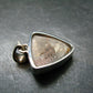 Dioptase Crystal Silver Pendant from Congo - 5.22 Grams - 1.1"