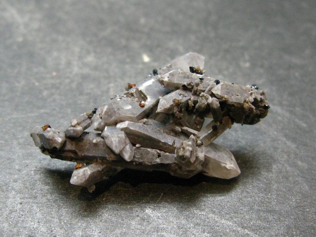 Brookite On Quartz Cluster From Arkansas - 5.47 Grams - 1.5"