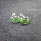 Tsavorite Gem Green Garnet Sterling Silver Earrings from Tanzania - 1.80 Grams