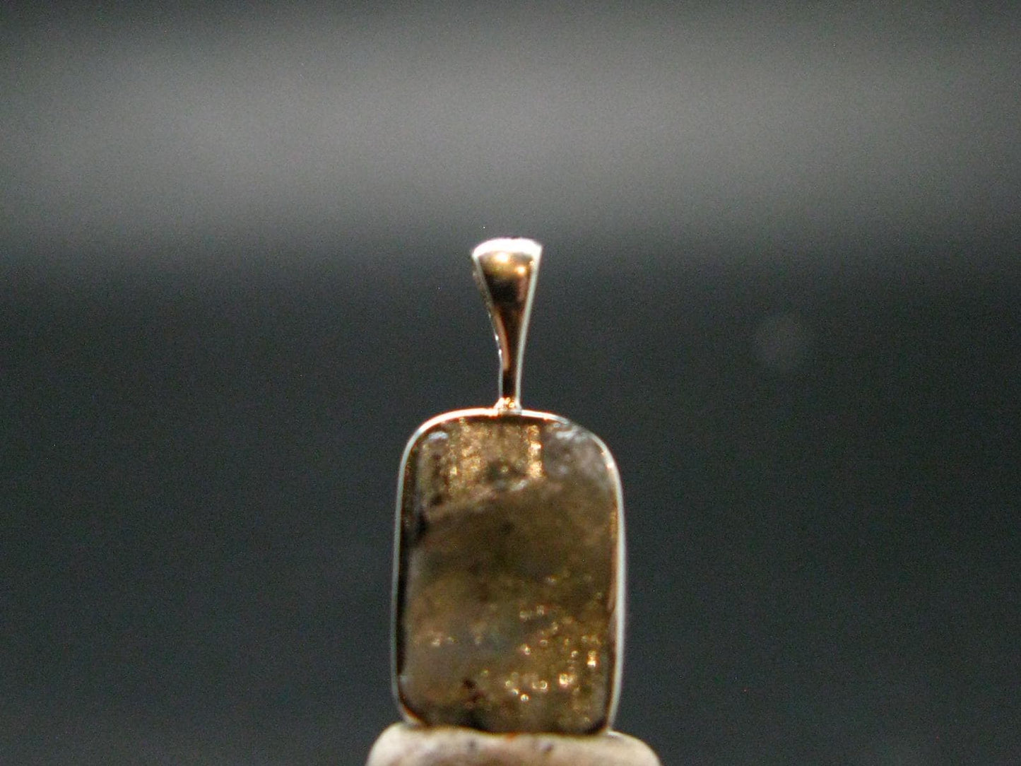 Phenakite Phenacite Crystal Silver Pendant From Russia - 0.7" - 1.0 Grams