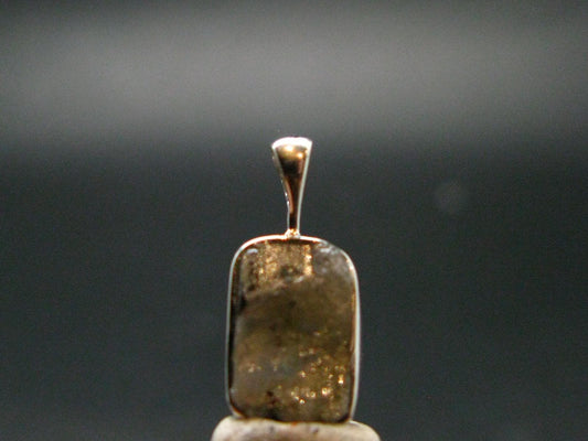 Phenakite Phenacite Crystal Silver Pendant From Russia - 0.7" - 1.0 Grams