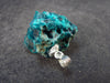 Emerald Copper!! Very Sharp Intense Emerald Green Dioptase Crystal Silver Pendant from Congo - 6.74 Grams - 1.0"