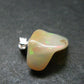 Opal Sterling Silver Pendant From Ethiopia - 0.7" - 1.16 Grams