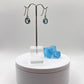 Swiss Blue Topaz Dangle Earrings in Sterling Silver - Weight 4.97 Grams