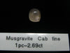 2.69 Carat Rare Gem Musgravite Cut Stone From Mogok - Certified