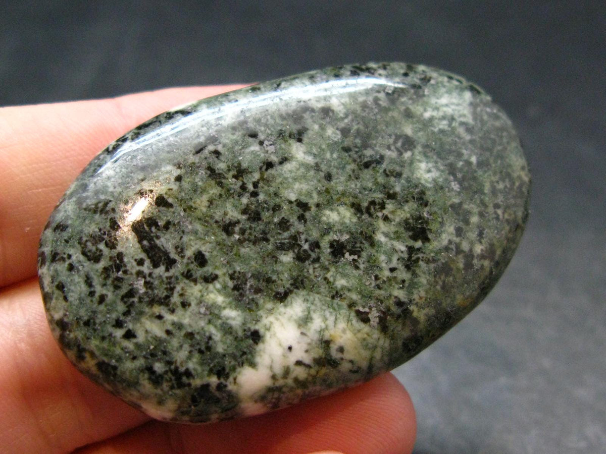 Rare Stonehenge Preseli Bluestone Tumbled Crystal From Wales UK - 1.9" - 26.9 Grams