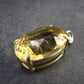 Stone of Success!! Genuine Intense Yellow Citrine Gem Sterling Silver Pendant From Brazil - 1.2" - 6.65 Grams