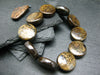 Bronzite Genuine Bracelet ~ 7 Inches ~ 20mm Circle Beads