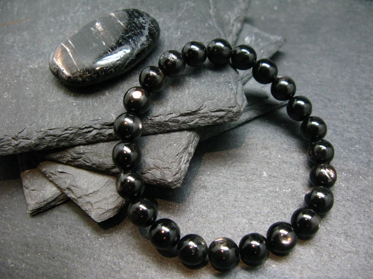 Hypersthene Genuine Bracelet ~ 7 Inches ~ 8mm Round Beads