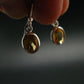 Faceted Golden Yellow Citrine 925 Sterling Silver Drop Earrings - 1.0"