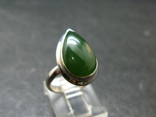 Nephrite Jade Ring From Canada - Size 5 - 4.72 Grams
