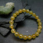 Australian Golden Prehnite Genuine Bracelet ~ 7 Inches ~ 8mm Round Beads