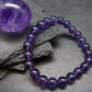 AAA Grade Amethyst Gem Genuine Bracelet ~ 7 Inches ~ 8mm Round Beads