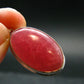 Rare Rhodochrosite Sterling Silver Pendant From Argentina - 1.5" - 8.14 Grams