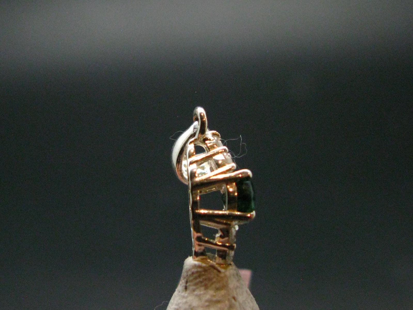 Emerald Silver Pendant From Colombia - 0.51 Grams