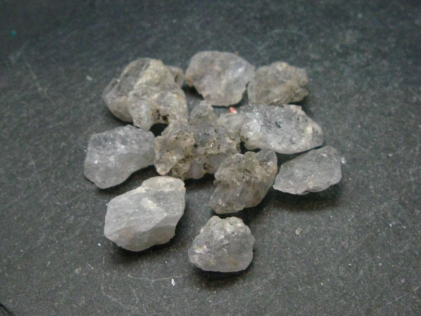 Lot of 10 Gray Herderite Crystals from Africa - 50.75 Carats