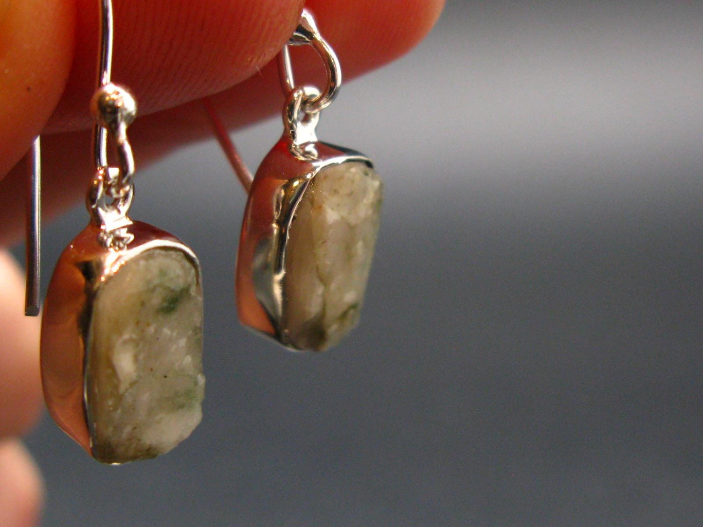 Phenakite Phenacite Earrings From Brazil - 1.0" - 2.72 Grams