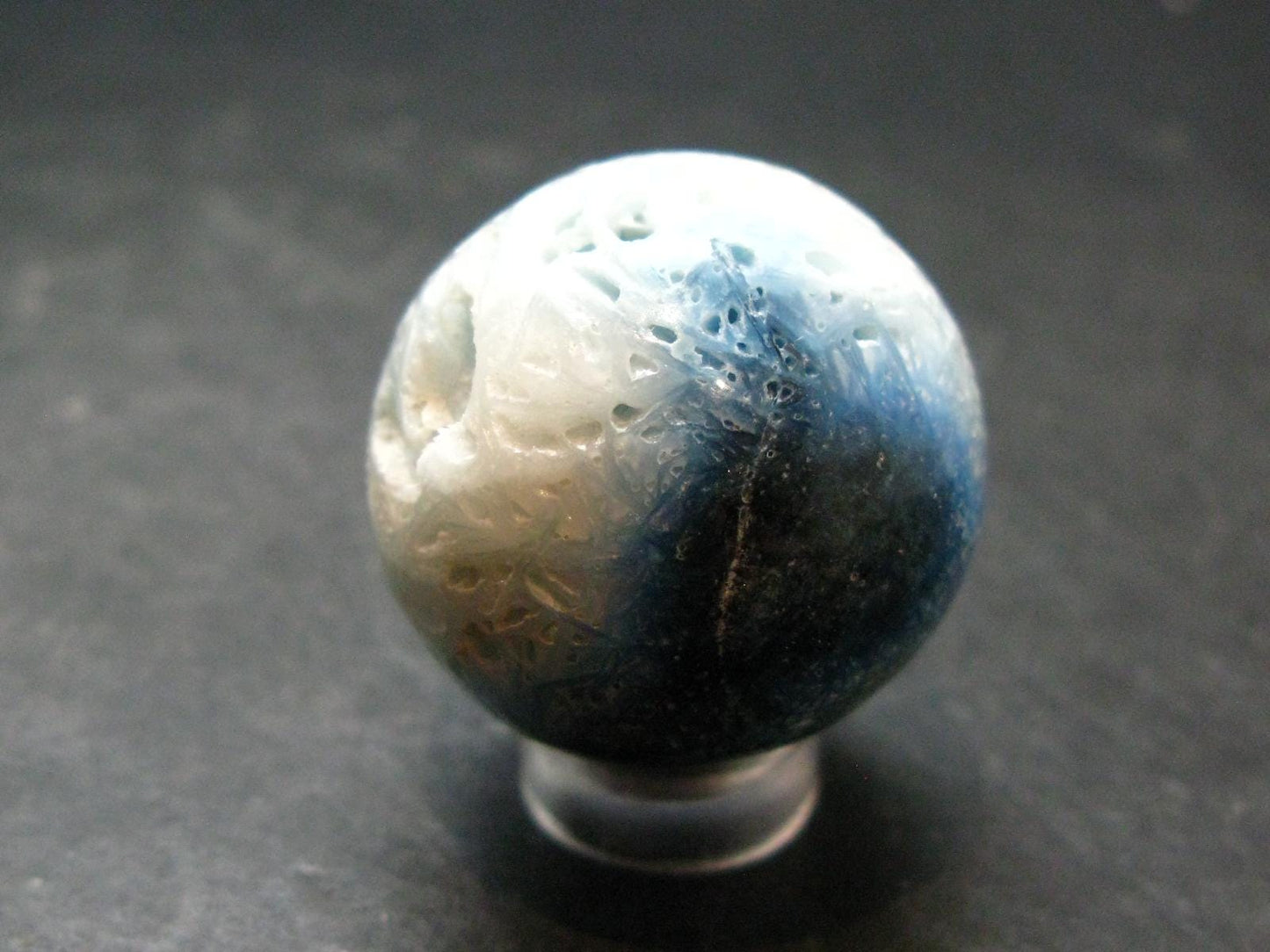 Blue Ice Glacierite Sphere from Indonesia - 1.2" - 38.07 Grams