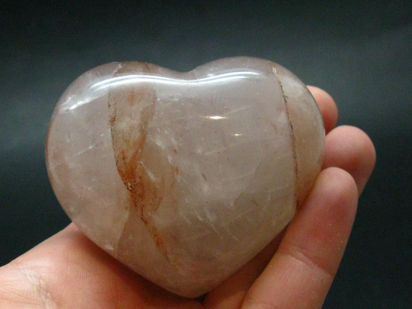 Agnitite Tumbled Heart From Madagascar - 2.0" - 165.54 Grams