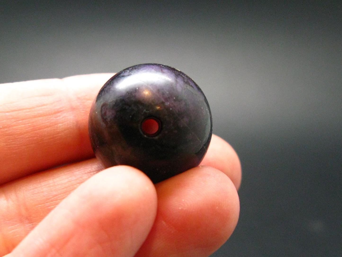 Sugilite Polished Bead From South Africa - 20mm - 13.71 Grams