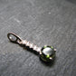 Moldavite Tektite Silver Pendant from Czech Republic - 1.0" - 1.33 Grams