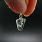 Green Herderite Tumbled Silver Pendant From Pakistan - 0.8" - 0.73 Grams