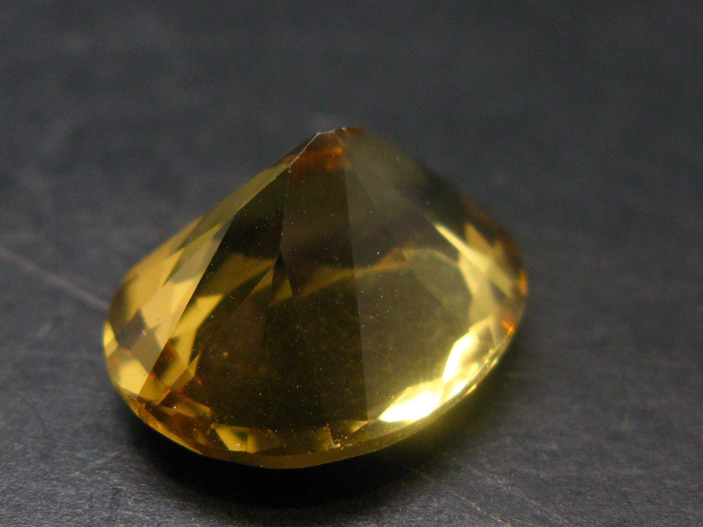 Stone of Success!! Genuine Intense Yellow Citrine Cut Stone From Brazil - 0.8" - 21.50 Carats