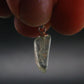 Green Herderite Tumbled Stone Silver Pendant From Pakistan - 0.8" - 0.86 Grams