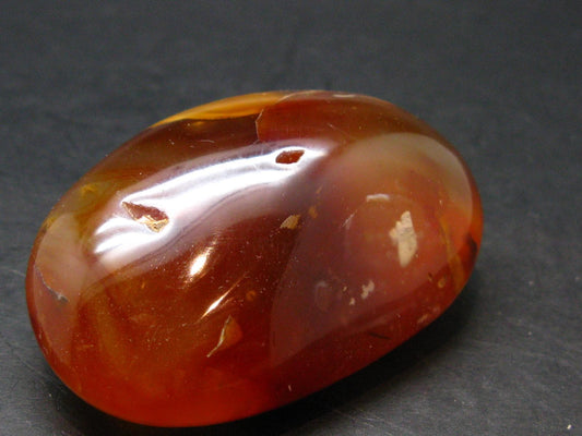 Carnelian Tumbled Stone From Madagascar - 2.4" - 100.79 Grams