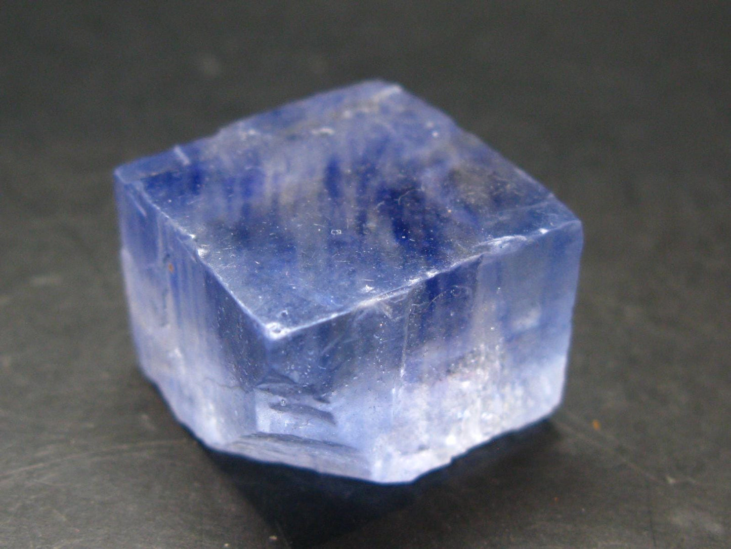 Blue Halite Crystal From USA - 1.1" - 34.13 Grams