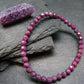 Ruby Genuine Bracelet ~ 7 Inches ~ 5mm Facetted Beads