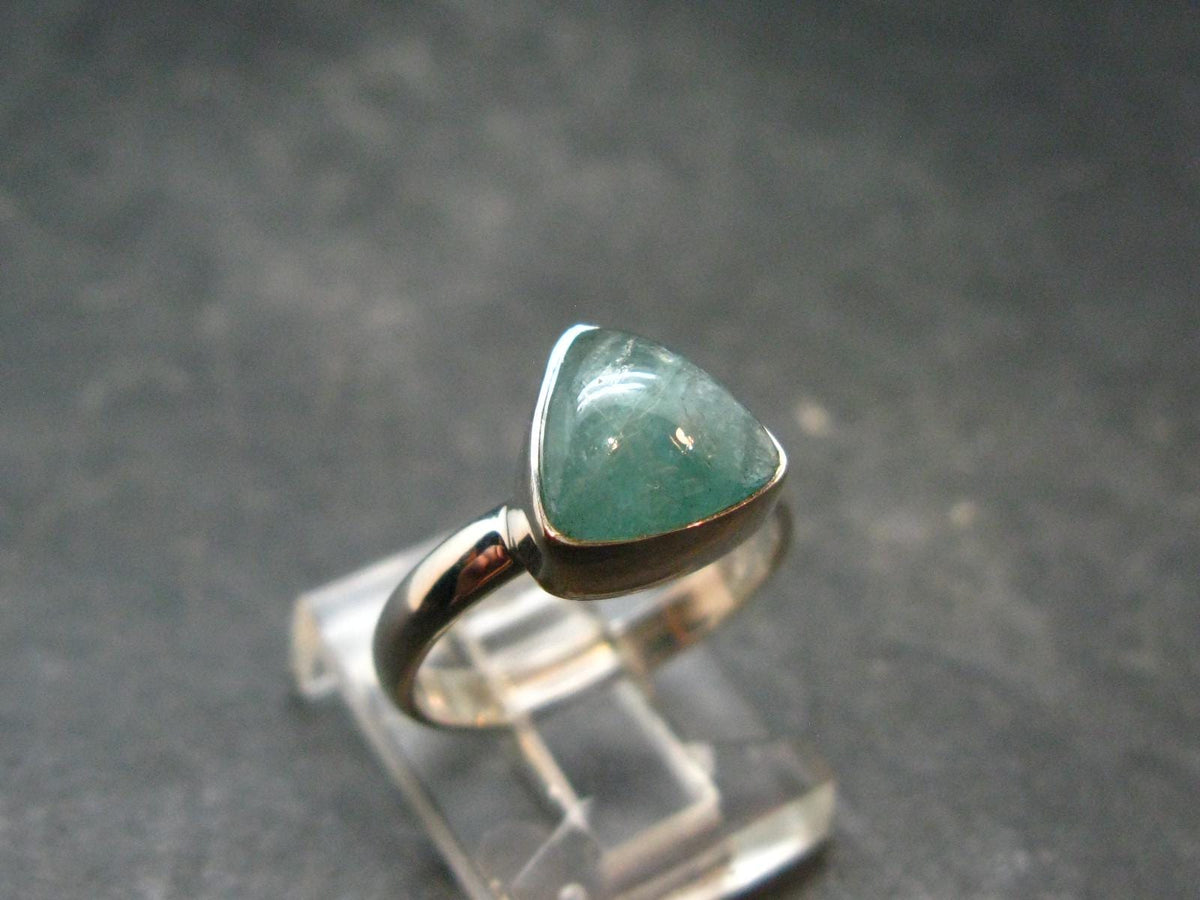 Extremely Rare Grandidierite Silver Ring From Madagascar - Size 6 - 2.63 Grams