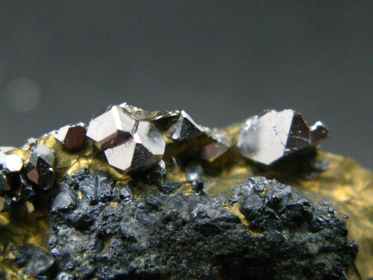 Sperrylite Crystals On Matrix From Norilsk Russia - 2.5" - 15+ Crystals
