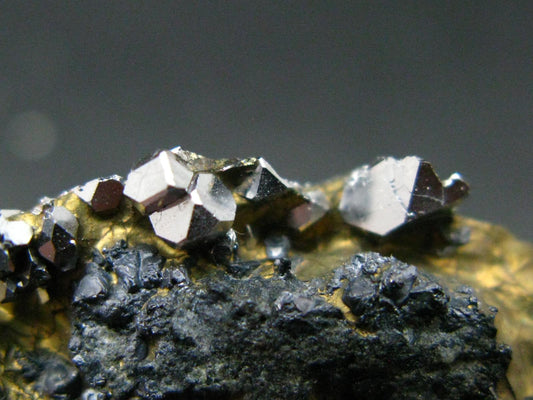 Sperrylite Crystals On Matrix From Norilsk Russia - 2.5" - 15+ Crystals