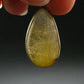 Rutilated Quartz Silver Pendant From Brazil - 1.6" - 6.59 Grams