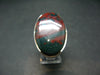 Bloodstone Silver Ring From India - size 8 - 13.60 Grams