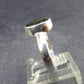 Moldavite Tektite Facetted Silver Ring from Czech Republic - Size 6 - 3.47 Grams