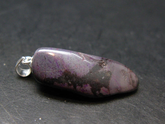 Rich Purple Sugilite Silver Pendant From South Africa - 1.2" - 3.43 Grams
