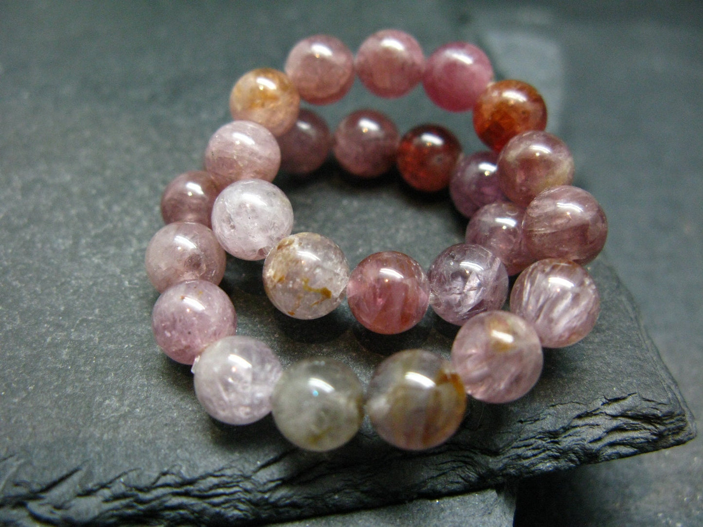 Spinel Genuine Bracelet ~ 7 Inches ~ 7mm Round Beads