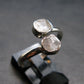 Gray Herderite Silver Ring from Africa - Size 9 - 2.43 Grams